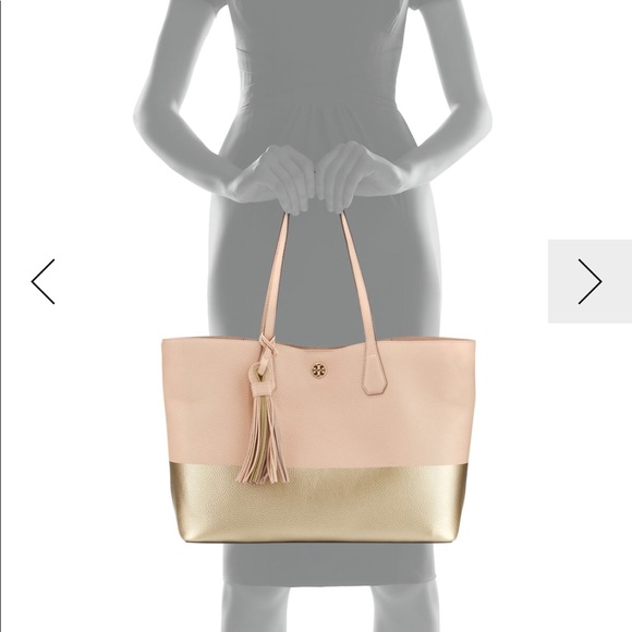 Tory Burch Color Block Perry Tote - Picture 5 of 8